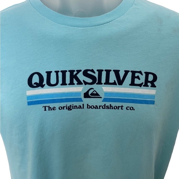 QUIKSILVER Blue Surf Boardshort Tee Shirt Women XL - Picture 1 of 6